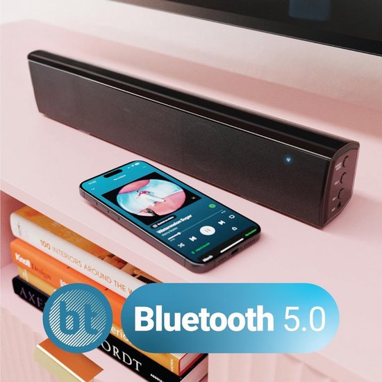 LifeStages – Soundbars Voor TV – 2.1 Bluetooth Soundbar Voor TV’s, PC-Luidsprekers – Compact Met RCA-Kabel En Optische Ingang – Afstandsbediening Inbegrepen