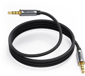 MMOBIEL Câble Audio Aux auxiliaire 3,5 mm Male vers Male - Prises TRRS 4 broches - Câble d'extension Aux vers Aux - Fonction Audio et microphone - Convient pour casque, ordinateur portable, téléphone, haut-parleur, etc. - 1 M