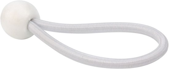 Afdekzeilwinkel - Spanner elastiek bal 10cm wit van Merkloos — afbeelding 3