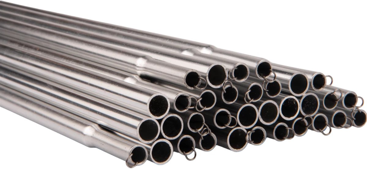 Aluminium buizen 200cm harmonica schaduwdoek bevestiging