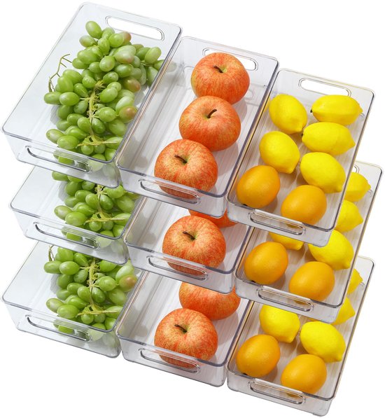 Inovra ® Cuisine et Rangement : Set de rangement 9 pièces pour Cuisine et salle de bain