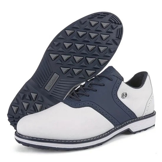 Nivard Golfschoenen Heren - Sneakers - Golfkleding - Golfschoenen Antislip - Waterdicht - Golfen - Blauw & Wit 43 van Merkloos — afbeelding 2