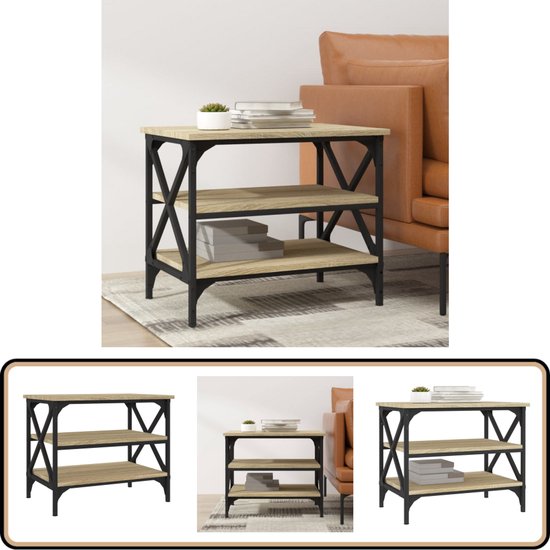 TV Meubels | Tv-Banken | TV-kasten Met LED Lichten 2 Stuks Zwart Eiken 60x35x40 Cm Geengineerd Hout