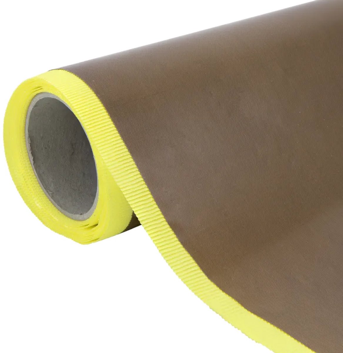 PTFE Gecoate Zelfklevende Glasvezeltape Met Liner – Hittebestendig & Niet-Klevend – 1m Lengte , 1m Breed, 0.13mm Dikte