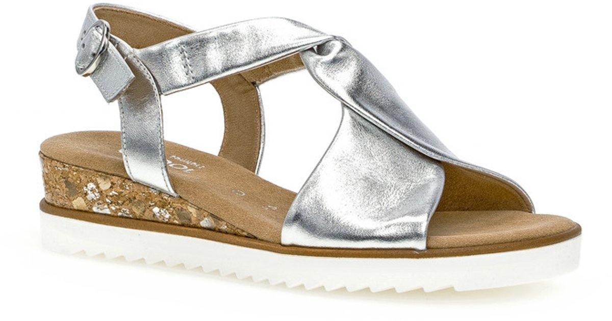 Gabor -Dames - zilver - sandalen - maat 37.5