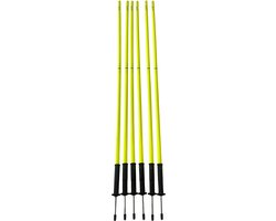 AJ-Sports Trainingspalen - Slalom palen - Training Pole Set - Met Flexibele voet - Geel