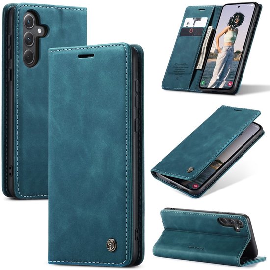 CaseMe Hoesje - Geschikt voor Samsung Galaxy A56 Hoesje - CaseMe 013 Book Case - Blauw