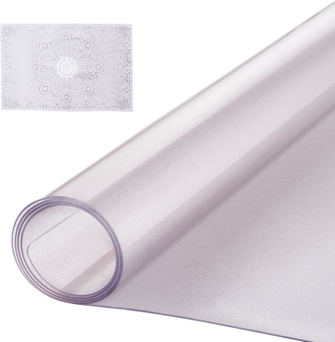 VEVOR Pvc Tafelbescherming Tafelkleed Tafelfolie 610x1219mm Bureaubescherming 1,5mm
