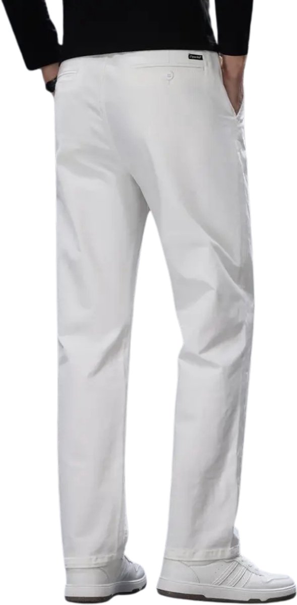 Nivard Golfbroek Heren - Golfkleding - Golfen - Golf Accessoires - Nette Pantalon - Wit L - Maat 50 van Nivard — afbeelding 4