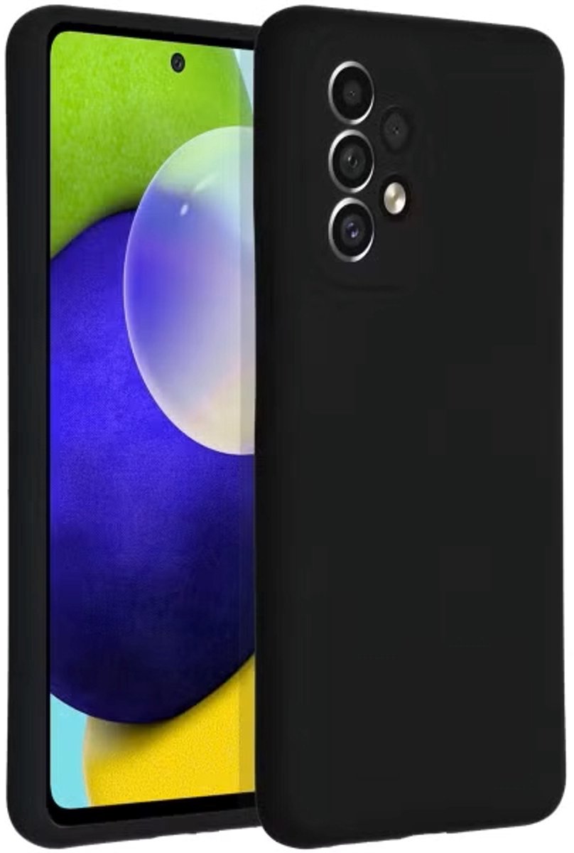 TPU/Siliconen back cover hoesje met Camera bescherming - Geschikt voor Samsung Galaxy A32 4G - Zwart