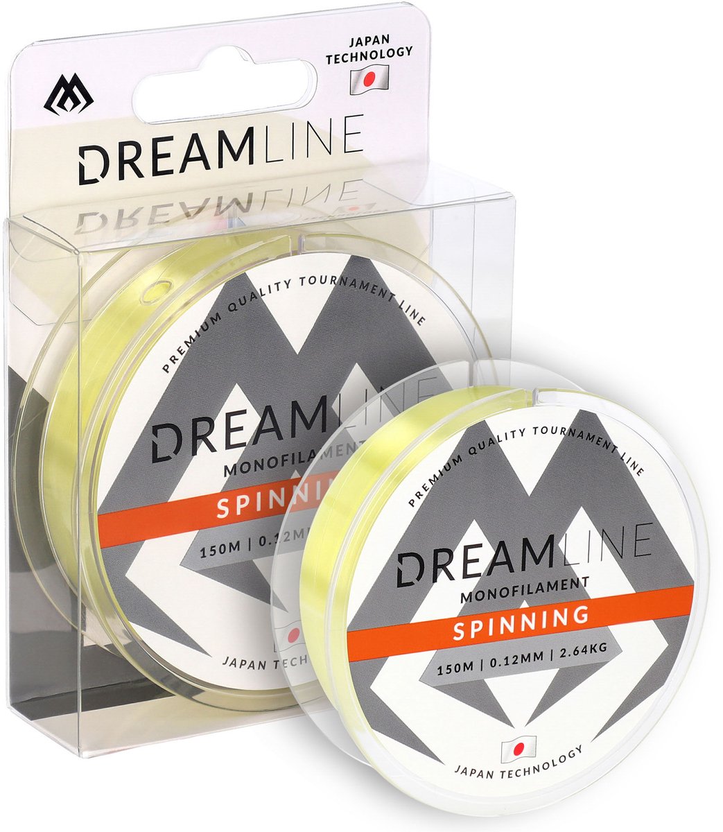 VISLIJN | Mikado Lijn | Dreamline | Spinning | 0,20mm/4,93kg/150m | Geel | Monofilament | Japan Technology