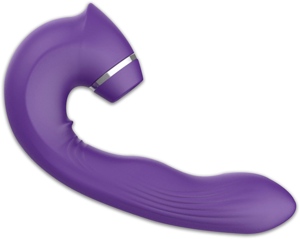 Lustique Intense 3 in 1 Luchtdruk & Vibrator AirPulse – Clitoris & G-Spot Stimulatie – Oplaadbaar Seksspeeltje Satisfyer voor Vrouwen & Koppels - Lovemytoy®
