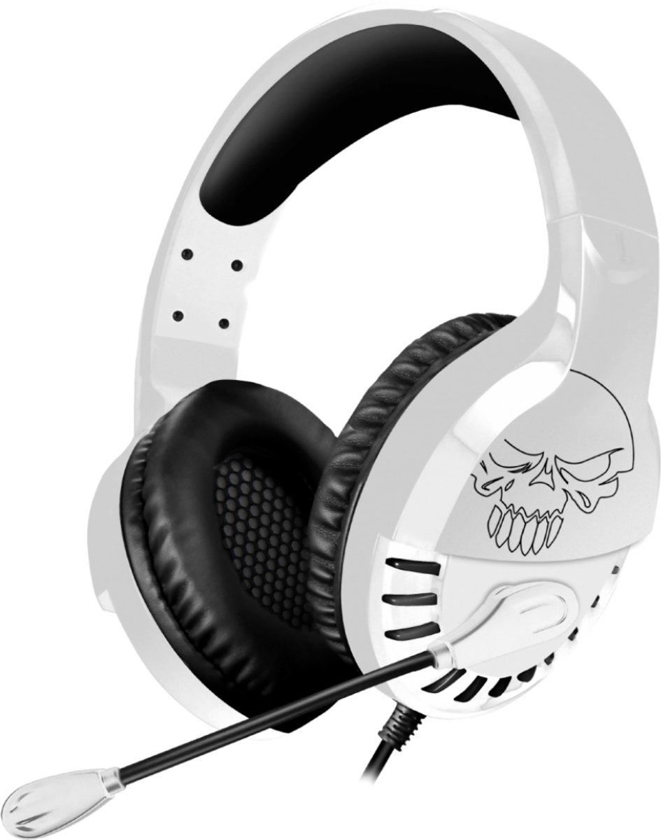 Spirit of Gamer Headset – Kinder Koptelefoon - Koptelefoon - Microfoon – Geschikt Voor Headset Nintendo Switch/PS5/PS4/Xbox Series X/S/Xbox One/Pc – Ruisonderdrukkende Microfoon – Verstelbare hoofdband – Helder geluid – Zwart/Wit