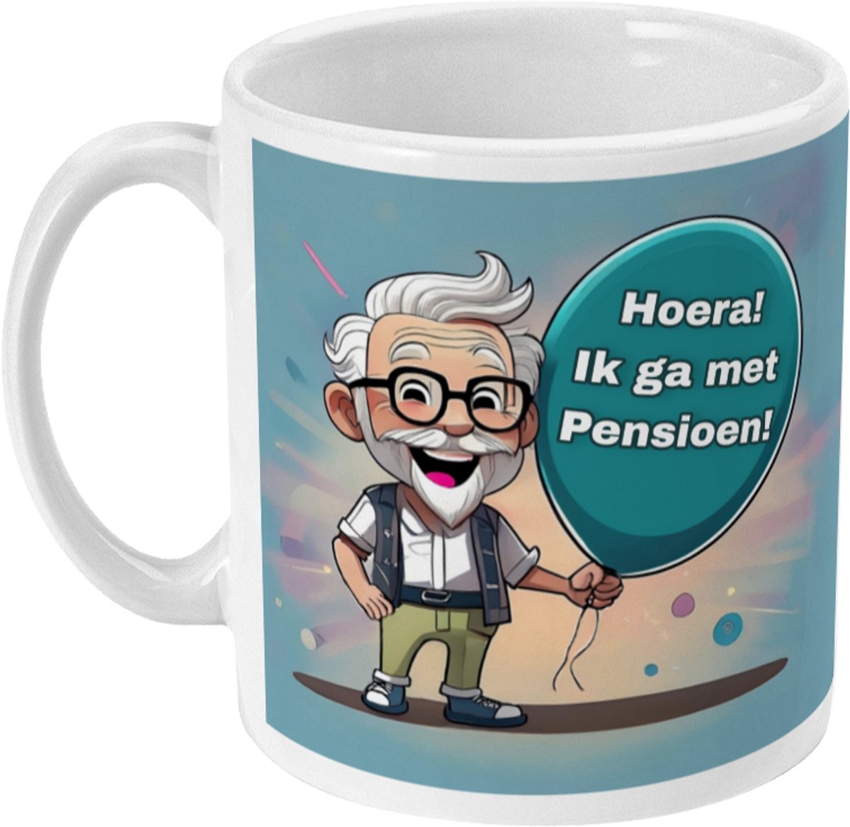 Pensioen - man - Mok - Theemok - Koffiemok