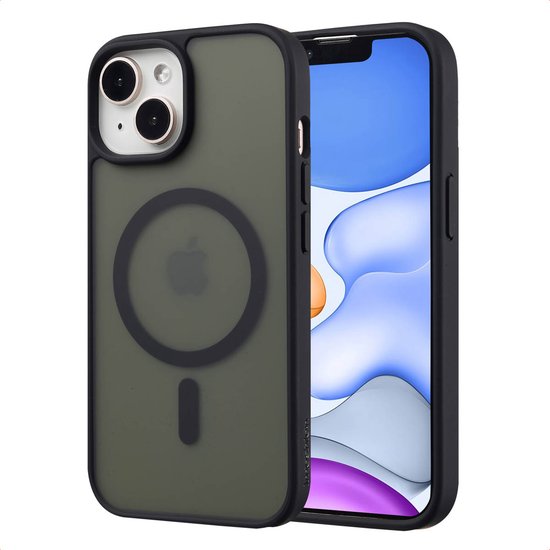 imoshion Hoesje - Geschikt voor iPhone 15 - Color Guard Backcover geschikt voor MagSafe - Zwart