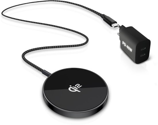 Chargeur sans fil Qi2 adaptateur USB C Portes 40 W