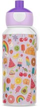 Gourde pop-up Mepal Campus - 400 ml - Fermeture hermétique - Gobelet pour enfants - Food Fest