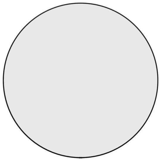 vidaXL Miroir mural rond Ø60 cm Noir - Miroir - Miroirs - Miroir mural - Miroir mural