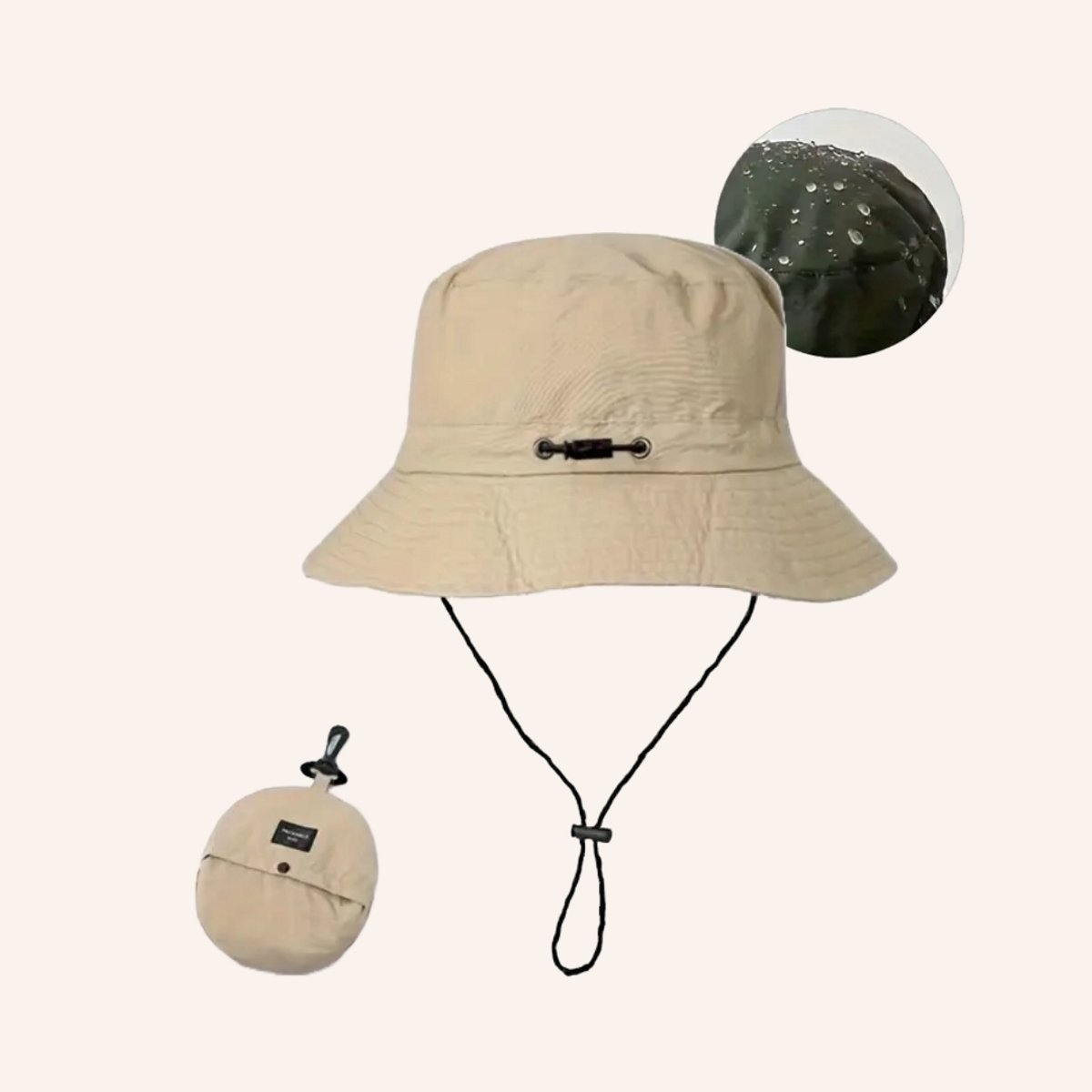 Flipflop Club® Packable Hat | Waterproof Bucket Hat | UV Bescherming | Accessoires voor festival | Vakantie | Vissershoed | Vissershoedje | Unisex | Visser Cap | Sun Hat | Zonnehoedje | Safari Hoed | Kamperen | Camping — afbeelding 2