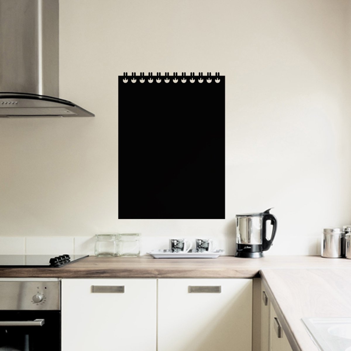 Ambiance Sticker Schoolbordsticker - uitwisbare zelfklevende muurstickers - KAST - 55x40cm Multi color