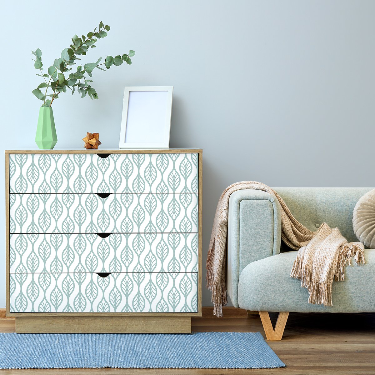 Ambiance Sticker Poskel Scandinavische meubelsticker 40 x 60 cm Multi color