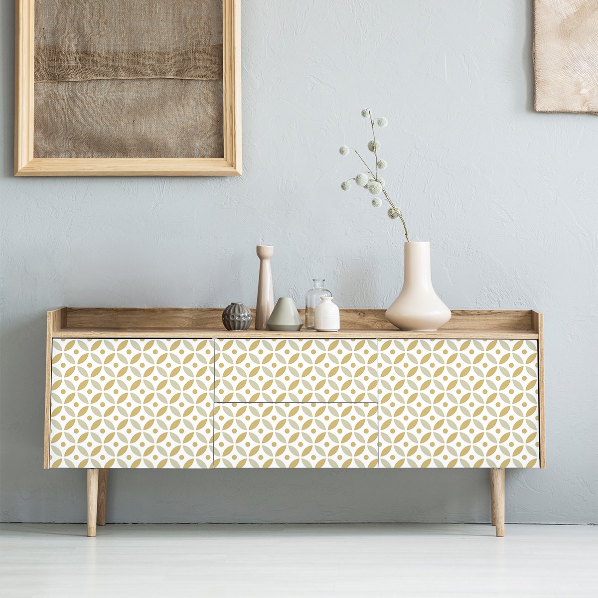 Ambiance Sticker Scandinavische meubelsticker, Draganv-stijl, 40 x 60 cm Multi color