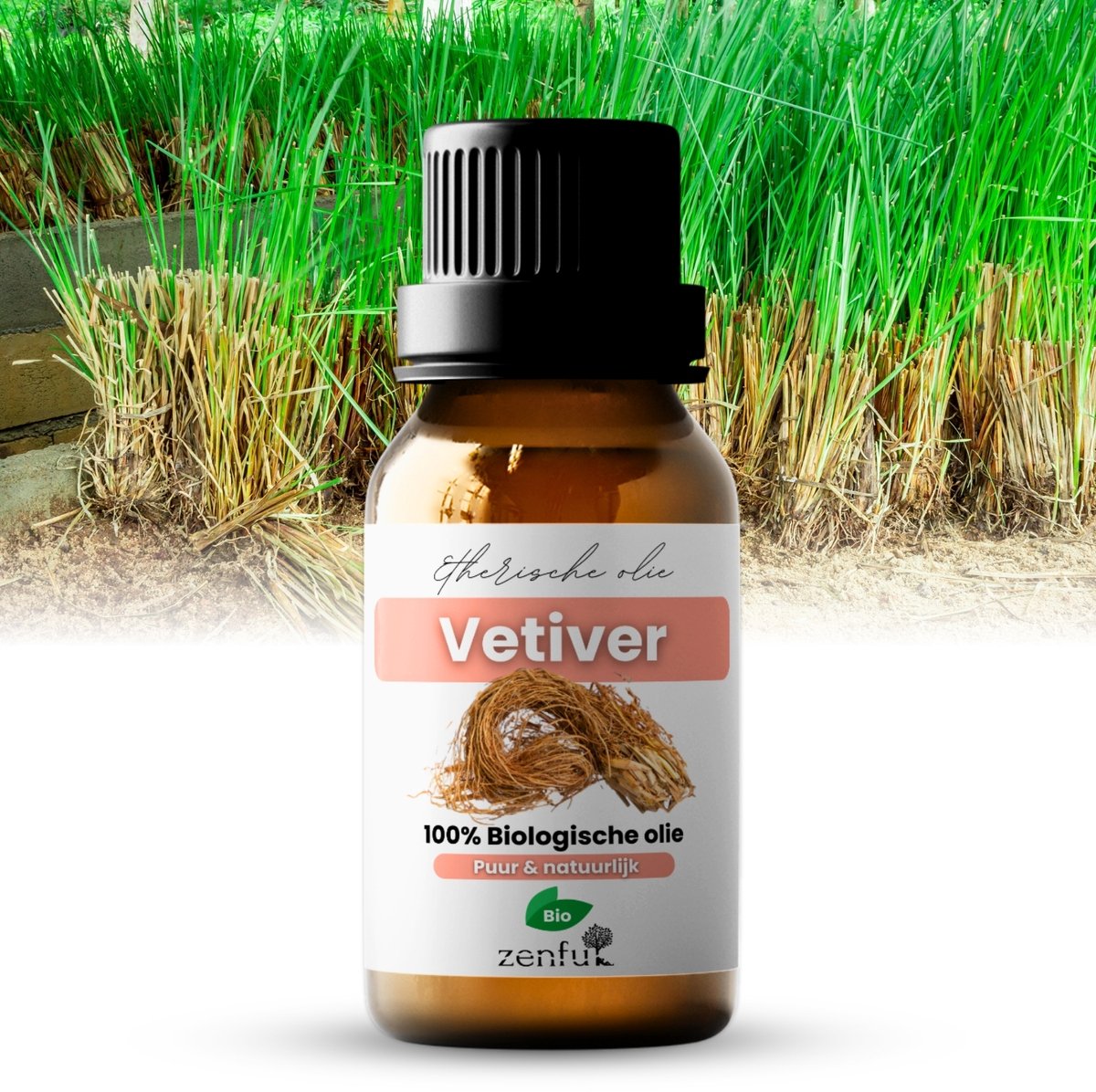Goedkoopste Vetiver olie - Puur Biologisch - 10ml