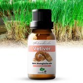Vetiver olie - 100% Puur - Biologisch - Natuurlijk - Geur - Etherische olie - 10ml