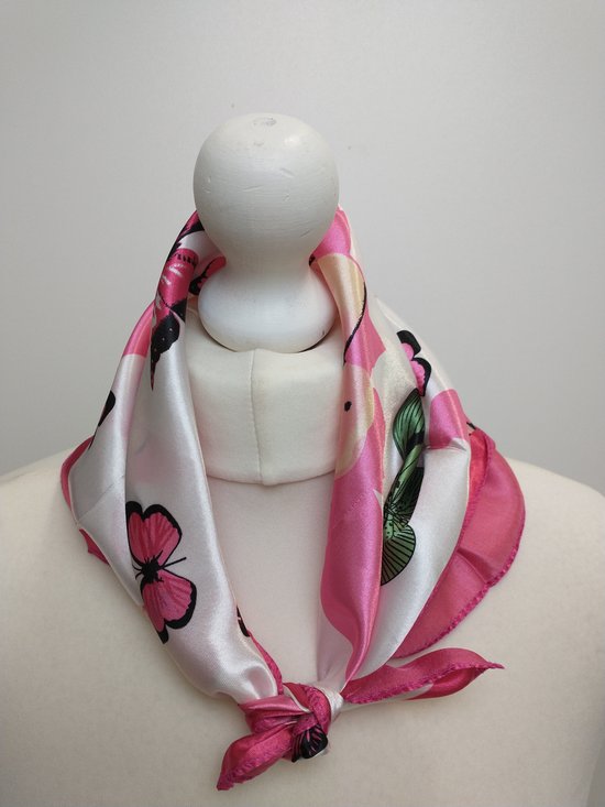 Foulard carré motif floral - Echarpe/foulard