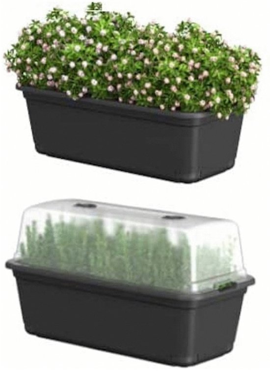 Easyday Kweektafel Set - Kweekbenodigdheden - 36x76x79 cm 50 l Zwart