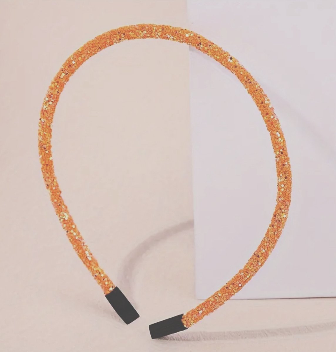 Diadeem oranje glitter - koningsdag - holland - feest - haar - accessoires