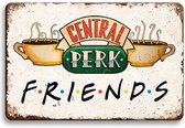 Signs-USA - Panneau alimentaire - Métal - Central Perk Friends - 30 x 40 cm
