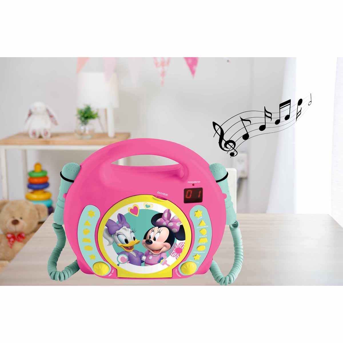 Lexibook Disney Minnie - CD player with microphones - Roze