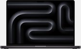Bol.com Apple MacBook Pro 2024 162'' - M4 Pro 14 Core CPU 20 Core GPU 24GB RAM 1TB SSD Qwerty Space Zwart aanbieding