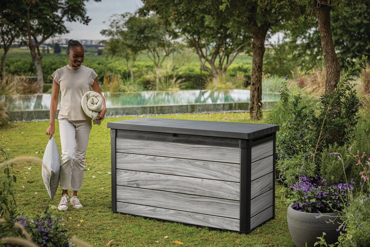 Keter Signature Coffre de rangement 757L - 151.7x72.5x90cm - Storm Grey