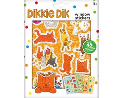 Dikkie Dik Verplaatsbare raamstickers - Met speelachtergrond - Peuter en kleuter speelgoed - Knutselen - Voor meisjes en jongens - Vanaf 3 jaar - Speelgoed kinderen - Cadeau Sinterklaas of Kerst - Bambolino Toys