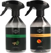 Scentchips Warm & Cozy Set - Interieurspray Set - Roomspray – Huisparfum – Huisspray – Geurspray – Set van 2 - 500ML