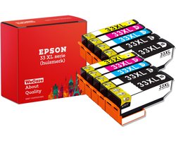 weCare 10-pack Geschikt voor Epson 33XL inktcartridges XP-530 XP-540 XP-630 XP-635 XP-640 XP-645 XP-830 XP-900 XP-7100