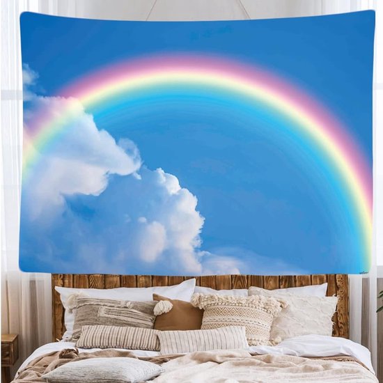 Ulticool - Décoration de chambre d'enfant arc-en-ciel - Tenture murale - 200x150 cm - Groot tapisserie - Affiche
