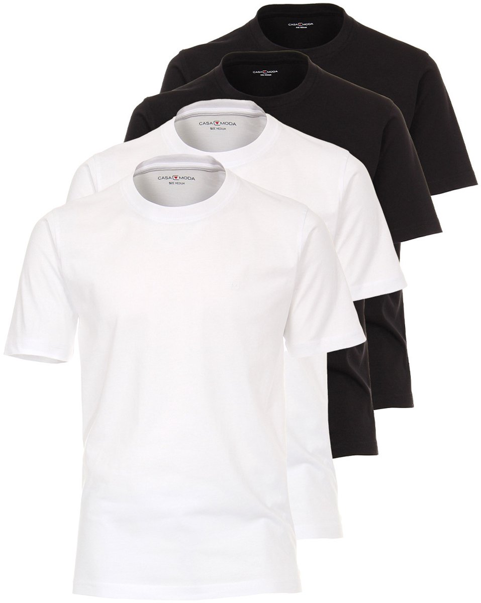 CASAMODA Heren t-shirt 4 pack Basic