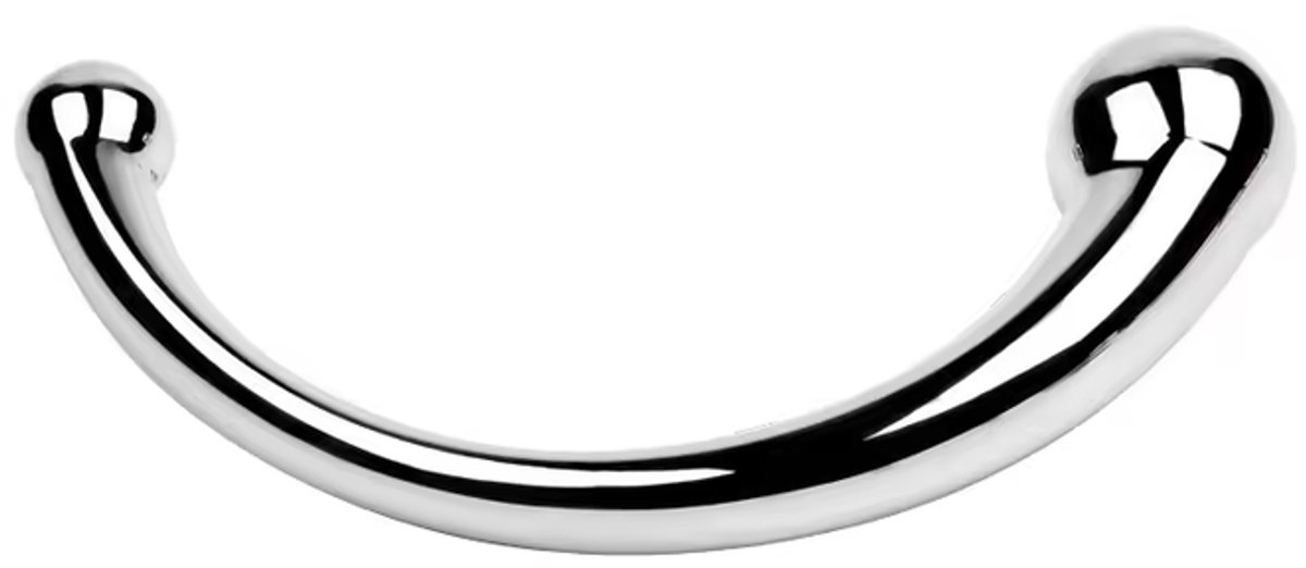 BOECK - Dildo - Metalen Dildo - G-Spot & Prostaat Massagestick - Roestvrij Staal - Seksspeeltje voor Mannen & Vrouwen - Erotisch Speelgoed – Ergonomisch Ontwerp – Intense Stimulatie - Small
