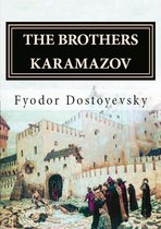 Couverture du livre « The Brothers Karamazov » par Fyodor Dostoyevsky. Une peinture d'un château médiéval et d'une foule.