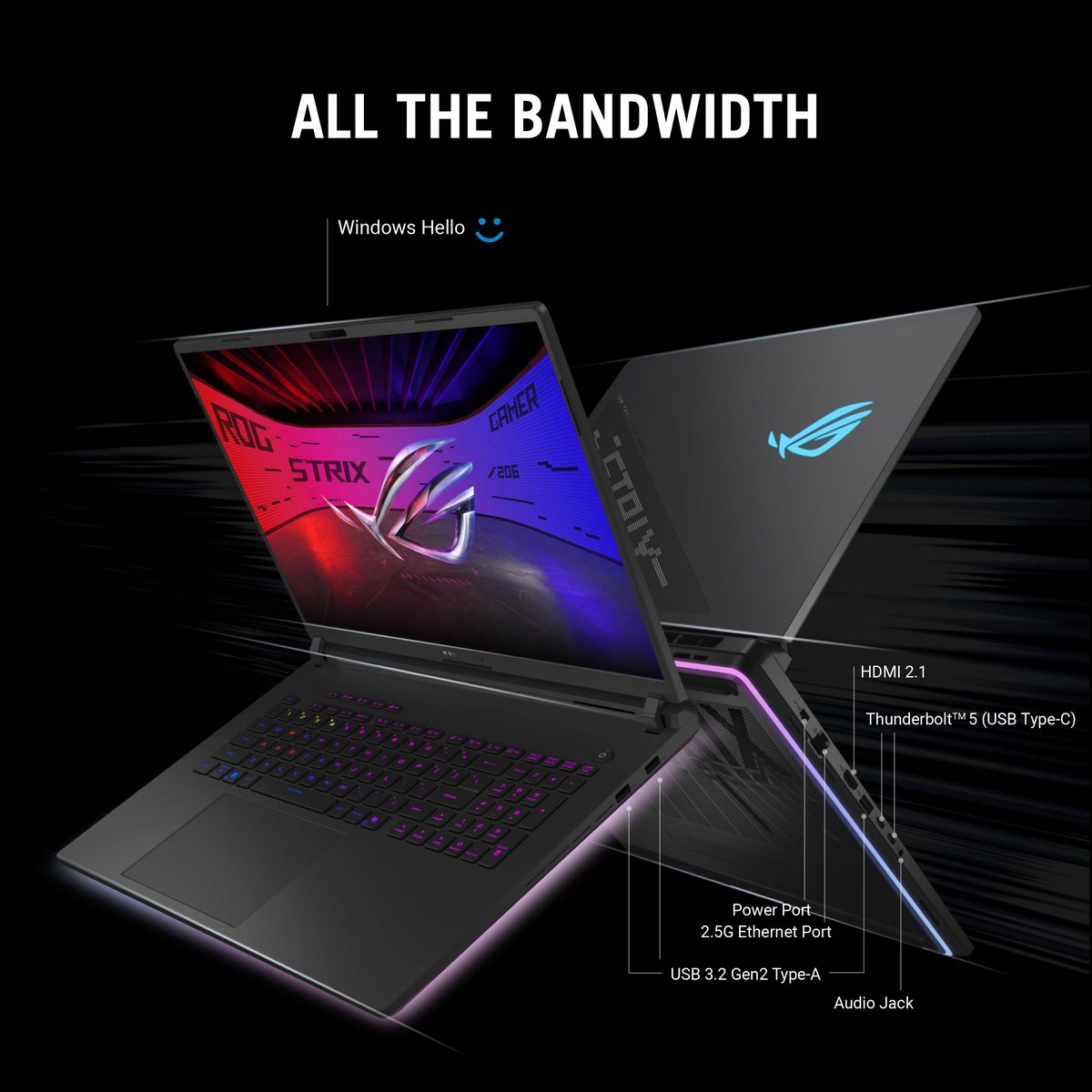 ASUS ROG Strix SCAR 18 G835LW-SA086W - Gaming Laptop - 18 inch - RTX 5080 - 240 Hz — afbeelding 4