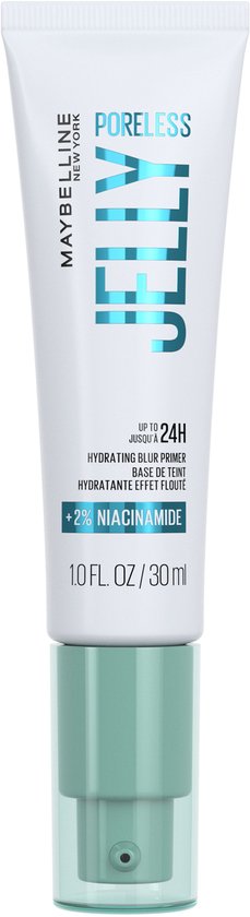 Maybelline New York Poreless Jelly Primer - Hydrate jusqu'à 24 heures - Formule avec 2% de Niacinamide - 30 ml