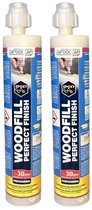 Woodcap Woodfill Perfect Finish - 2x 310 ML A+B Component Los ( Prijs Voor 1 Set ) Houtplamuur - Beige - Plamuur & Vulmiddelen
