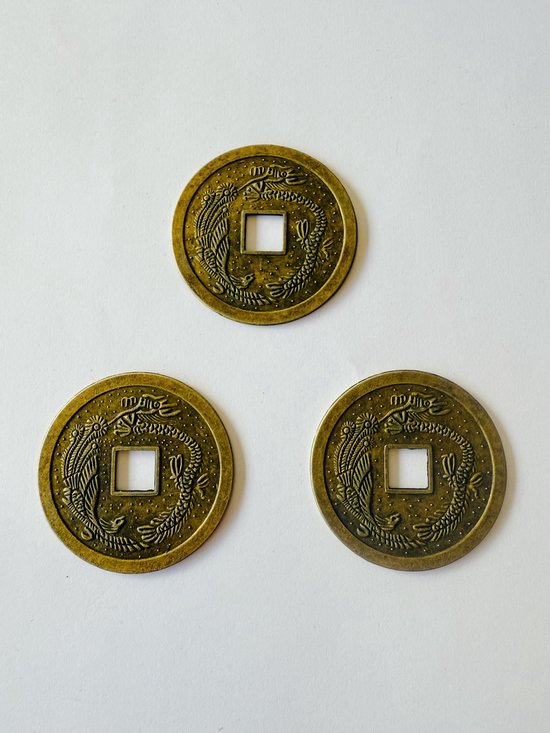 Chinese geluksknoop met Feng Shui-munten kwast, decoratie voor thuis