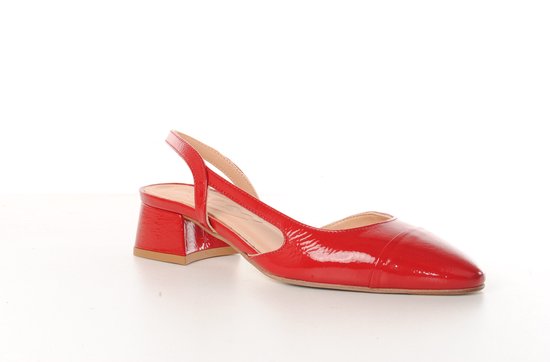 Escarpins Maury Barbara en cuir verni rouge pour femme