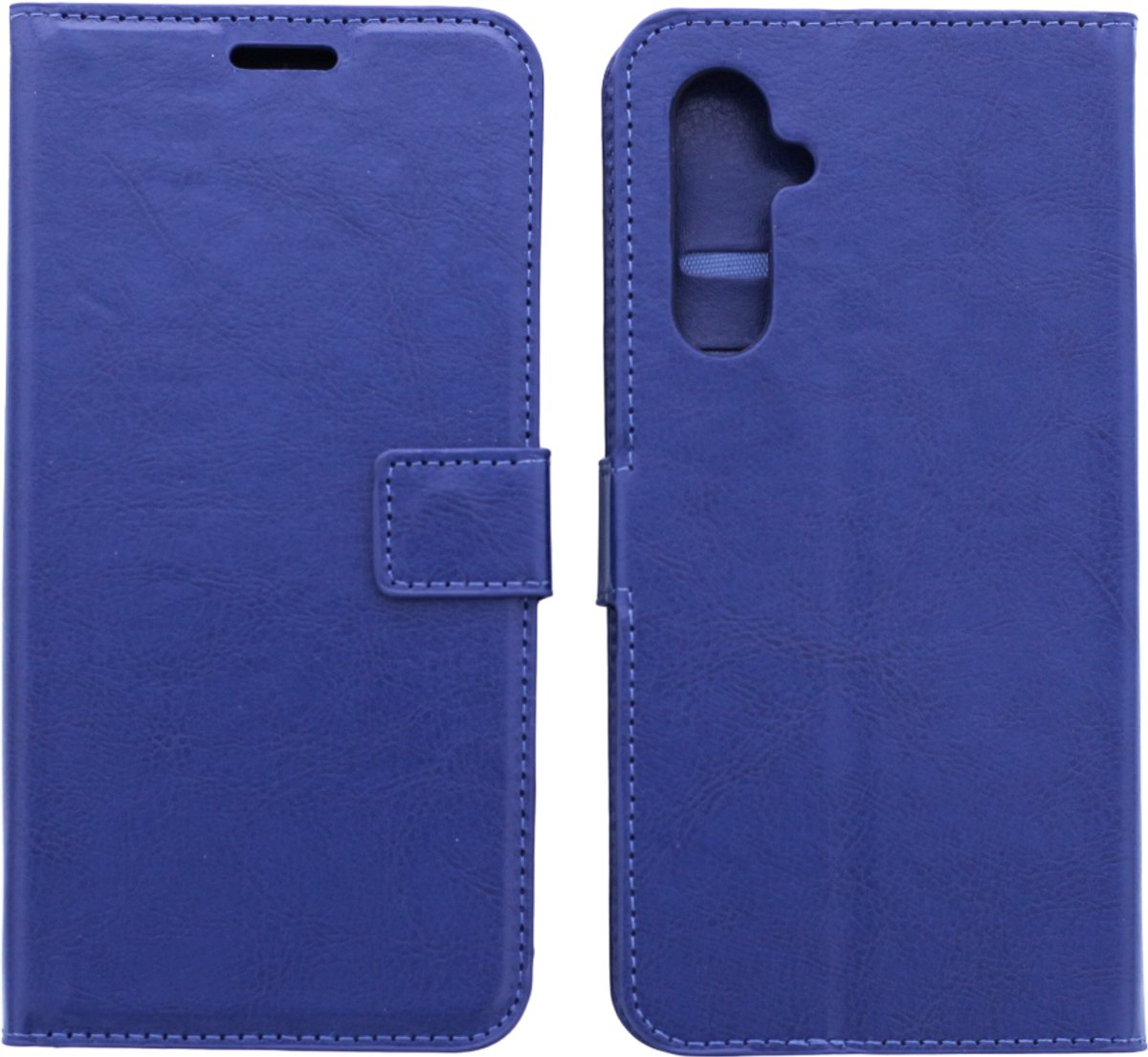 Portemonnee Book Case Hoesje Geschikt voor: Samsung Galaxy A24 - Donkerblauw