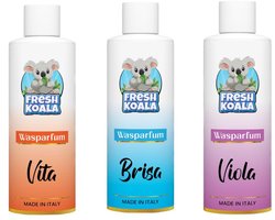 FreshKoala Luxe Wasparfum - Proefpakket 3 x 100ml - Brisa, Vita, Viola - Met Extra Langdurige Geursensatie