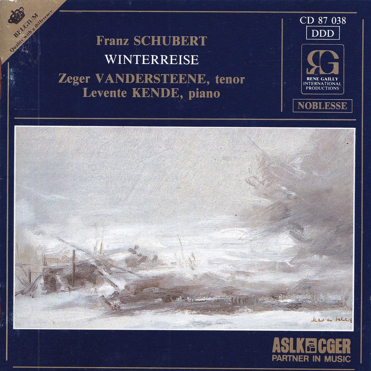 Winterreise - Franz Schubert - Zeger Vandersteene (tenor), Levente Kende (piano)